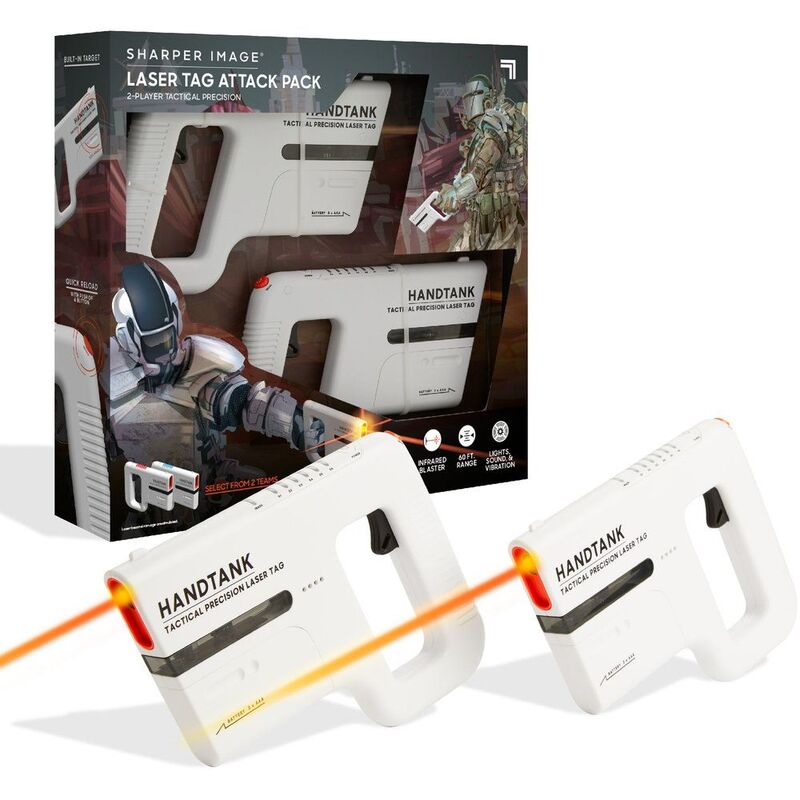 Sharper Image Laser Tag Attack Pack 2Player Tactical Precision 2Peices White Sharper Image Laser Tag Attack Pack 2Player Tactical Precision 2Peices White