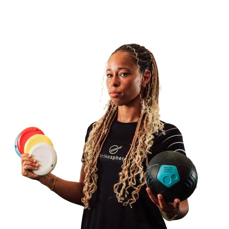 Strikesphere Soccer Dash Smart Reaction Challenge Interactive Soccer Trainer