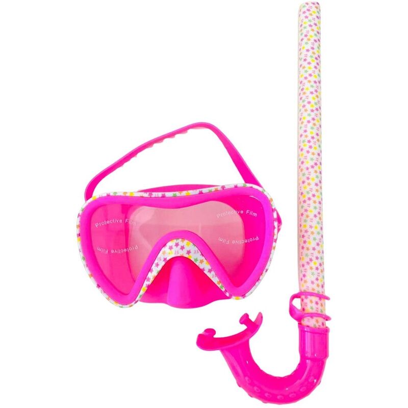 Aqua2Ude Sprinkle Mask And Snorkel Set Pink