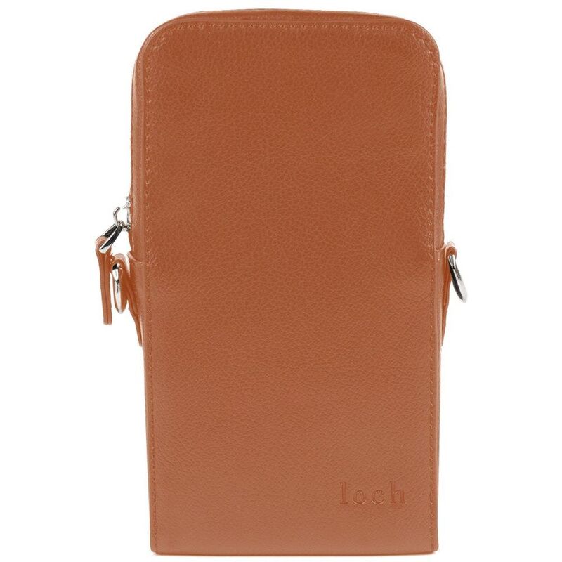 Loch Vegan Leather Pouch Brown | Silver Detailing