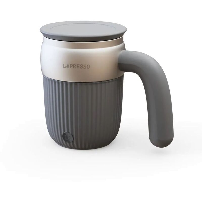 Lepresso Auto Magnetic Stirring Mug 450ml - Grey Lepresso Auto Magnetic Stirring Mug 450ml - Grey