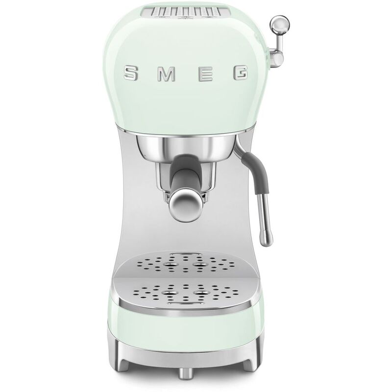 SMEG ECF02PGUK Espresso Coffee Machine With Steam Wand - Pastel Green