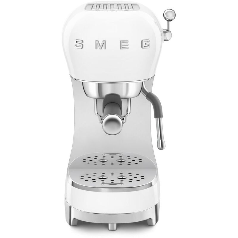 SMEG ECF02WHUK Espresso Coffee Machine With Steam Wand - White SMEG ECF02WHUK Espresso Coffee Machine With Steam Wand - White