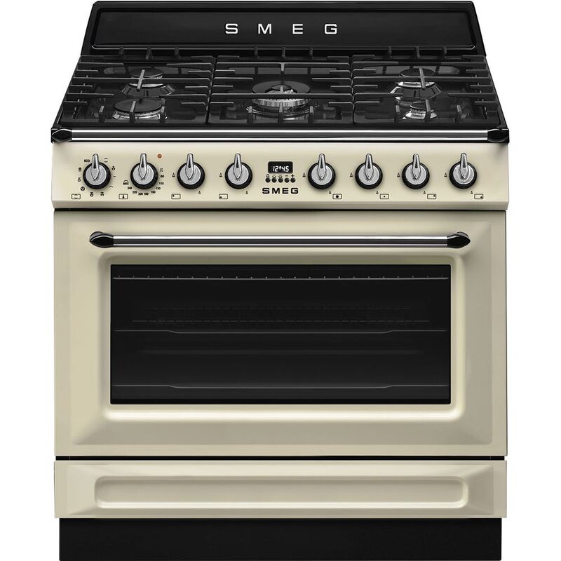 SMEG TR90GMP Victoria 90 x 60 cm Cooker with Gas Hob - Cream SMEG TR90GMP Victoria 90 x 60 cm Cooker with Gas Hob - Cream