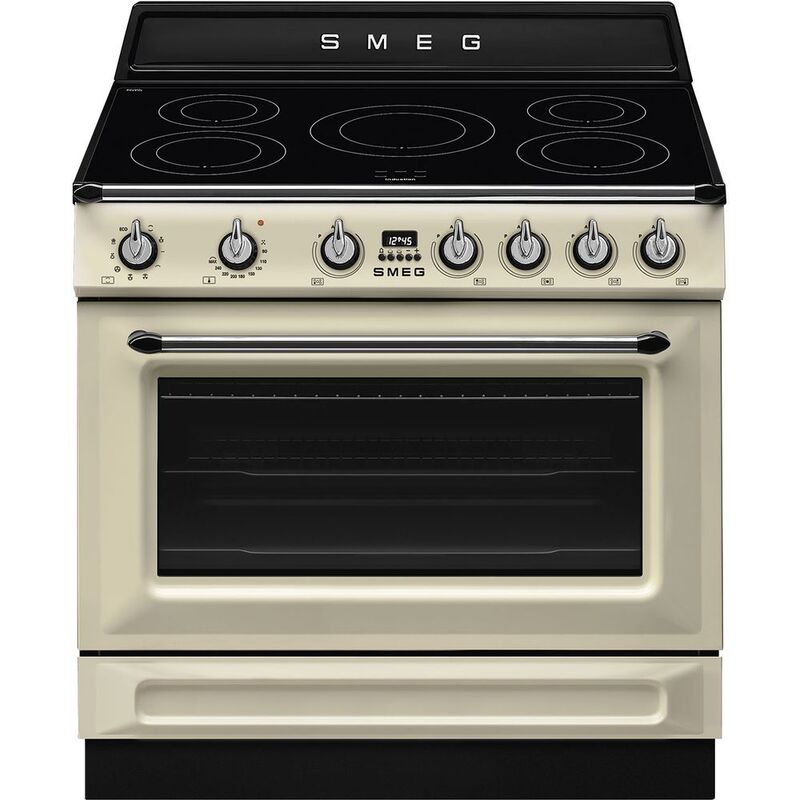 SMEG TR90IMP Victoria 90 x 60 cm Induction Cooker - Cream SMEG TR90IMP Victoria 90 x 60 cm Induction Cooker - Cream