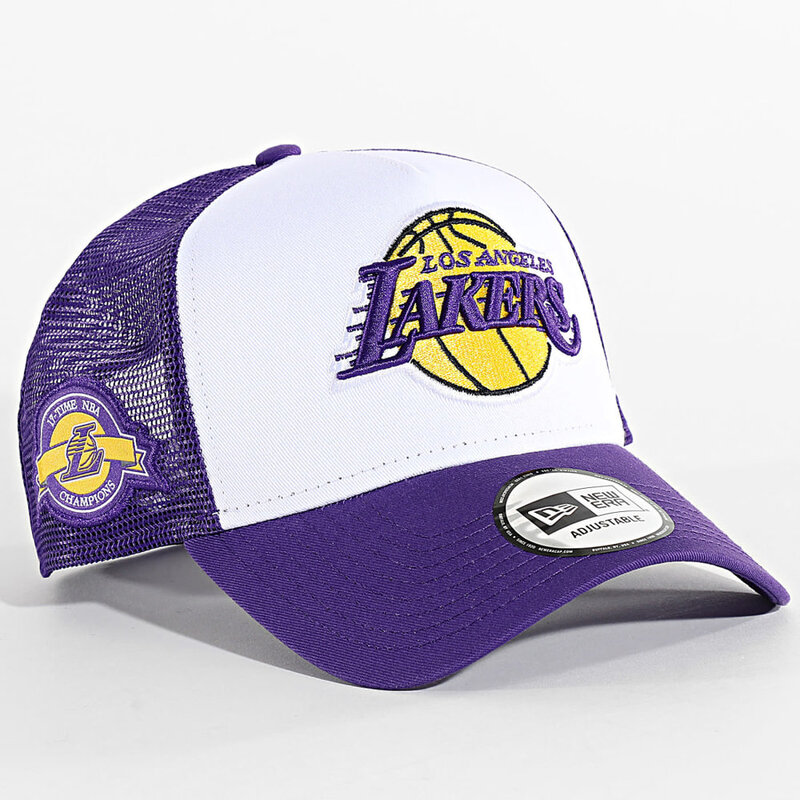 New Era Side Patch Trucker Nba Los Angeles Lakers Osfm Purple Cap New Era Side Patch Trucker Nba Los Angeles Lakers Osfm Purple Cap