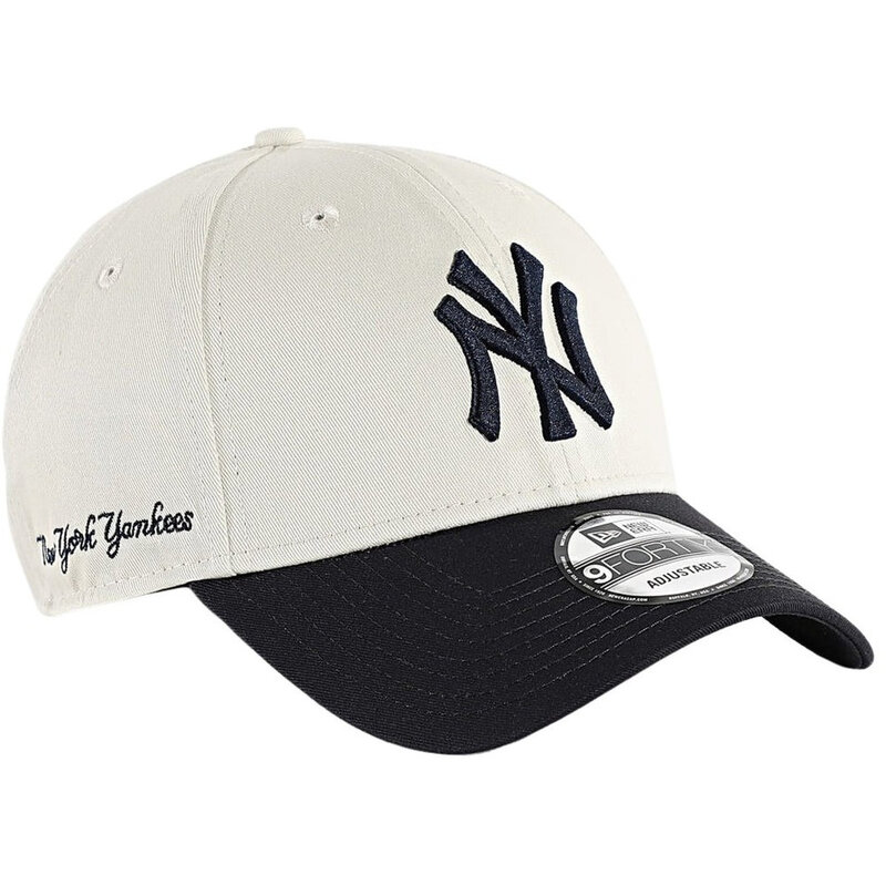 New Era Side Script 9Forty Mlb New York Yankees Osfm Ivory/Blue Cap New Era Side Script 9Forty Mlb New York Yankees Osfm Ivory/Blue Cap