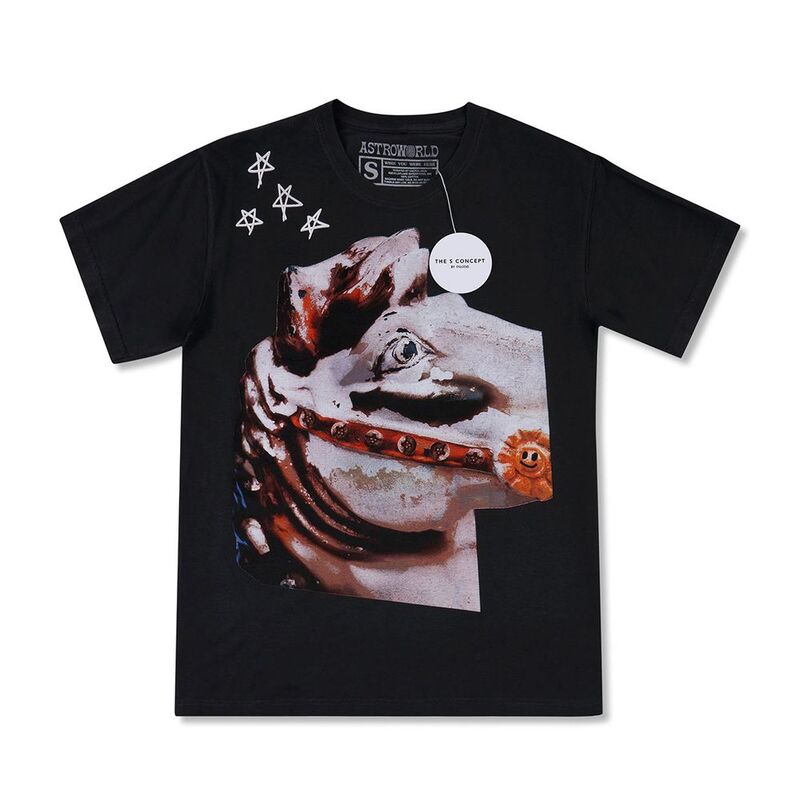 Travis Scott Astroworld Wish You Were Here Tee Black Travis Scott Astroworld Wish You Were Here Tee Black