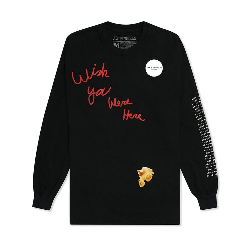 Travis Scott Astroworld Long-Sleeve Wish Tee Travis Scott Astroworld Long-Sleeve Wish Tee