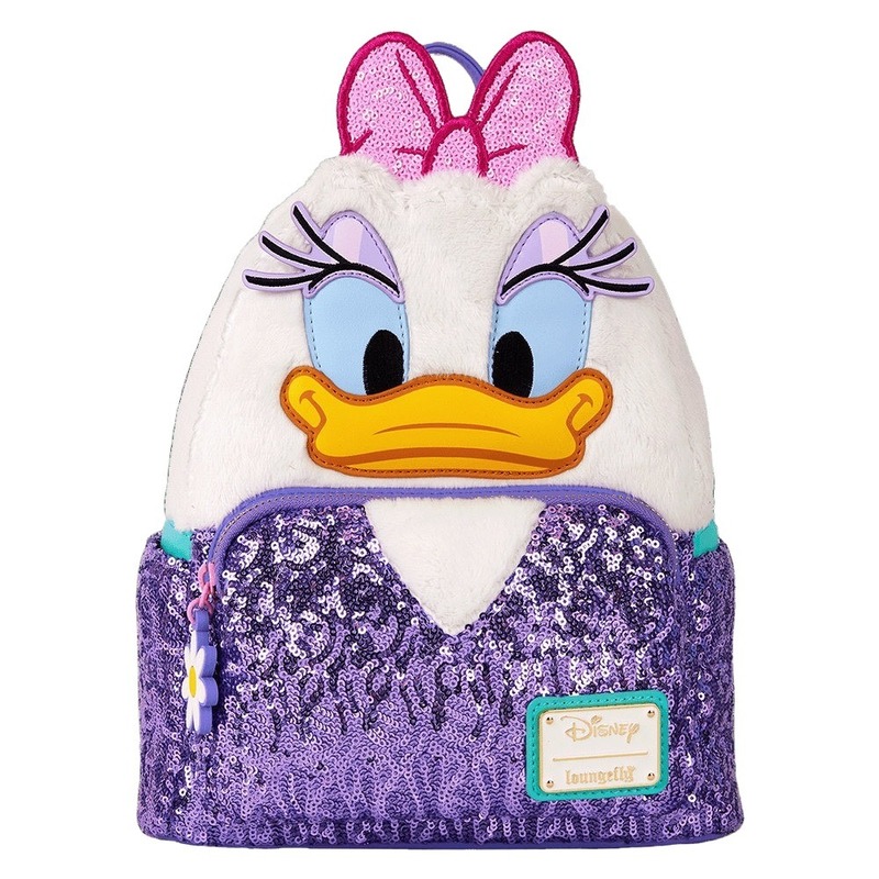 Loungefly Leather Disney Daisy Duck Plush Mini Backpack