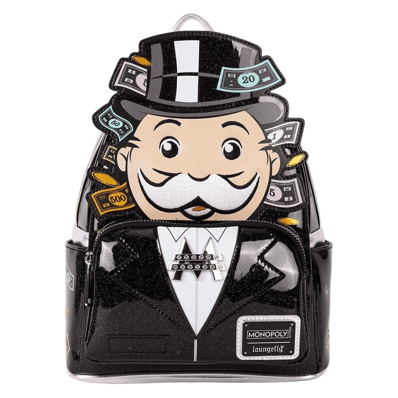 Loungefly Leather Hasbro Monopoly Pennybags Mini Backpack
