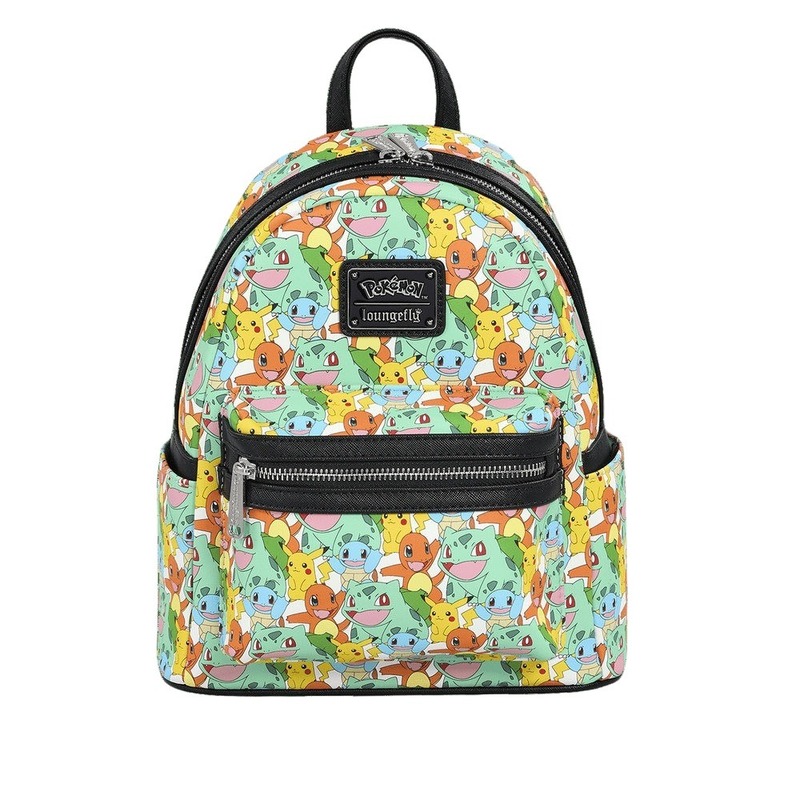 Loungefly Leather Pokemon Multi Character Alloverprint Mini Backpack Loungefly Leather Pokemon Multi Character Alloverprint Mini Backpack