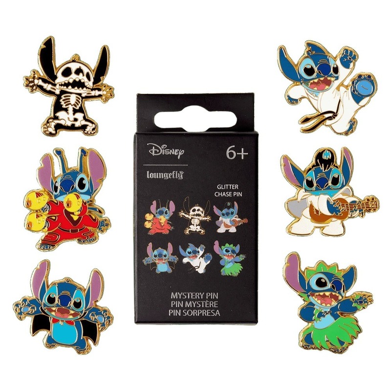 Loungefly Blind Box Pin Stitch Mystery Enamel Pin Loungefly Blind Box Pin Stitch Mystery Enamel Pin