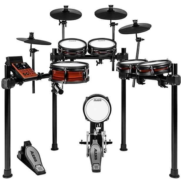 Alesis Nitro Pro XL Kit Ten-Piece Electronic Drum Kit With Bluetooth - Black