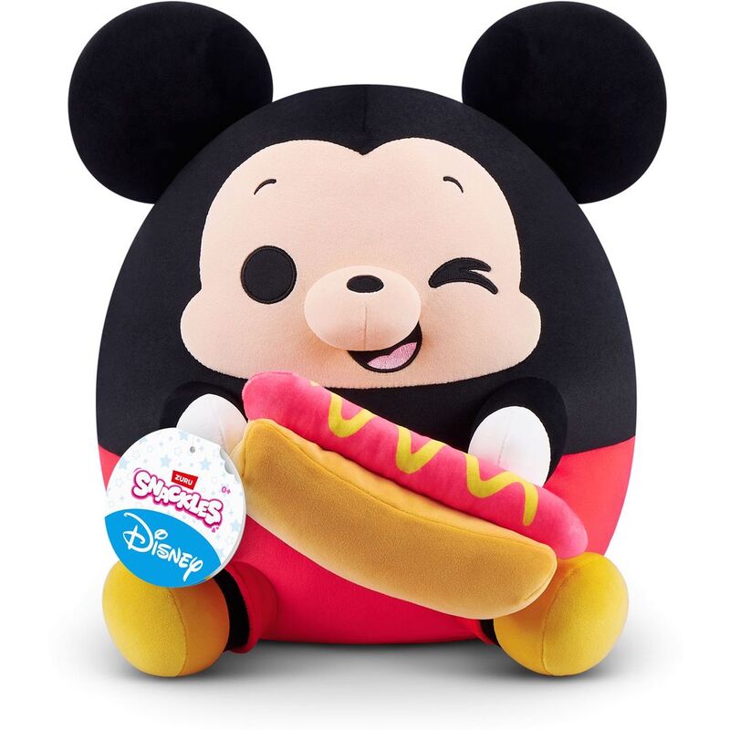 Zuru Snackles - Disney Mickey & Hot Dog 14-Inch Plush Toy