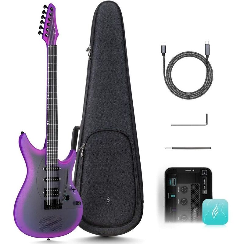 Enya Inspire Smart Electric Guitar - Royal Purple