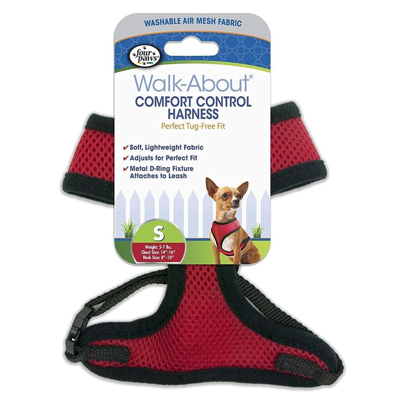 Four Paws Comfort Control Pet Harness - Red (Small 12/CS) Four Paws Comfort Control Pet Harness - Red (Small 12/CS)