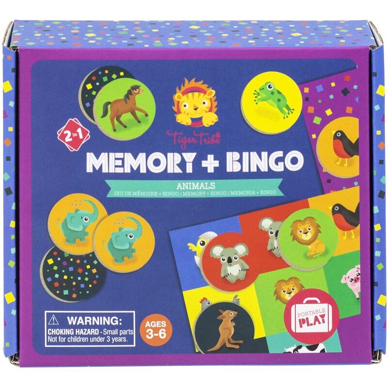 Tiger Tribe Memory + Bingo - Animals Tiger Tribe Memory + Bingo - Animals