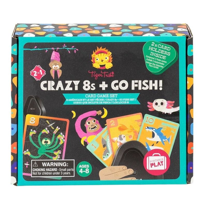 Tiger Tribe Card Game Set - Crazy 8S + Go Fish! Tiger Tribe Card Game Set - Crazy 8S + Go Fish!
