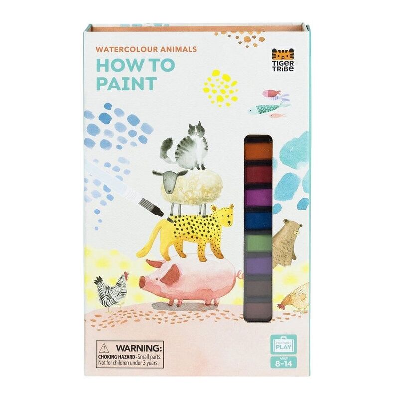 Tiger Tribe How To Paint - Watercolor Animals Tiger Tribe How To Paint - Watercolor Animals