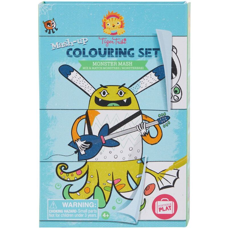 Tiger Tribe Coloring Set - Monster Mash Tiger Tribe Coloring Set - Monster Mash