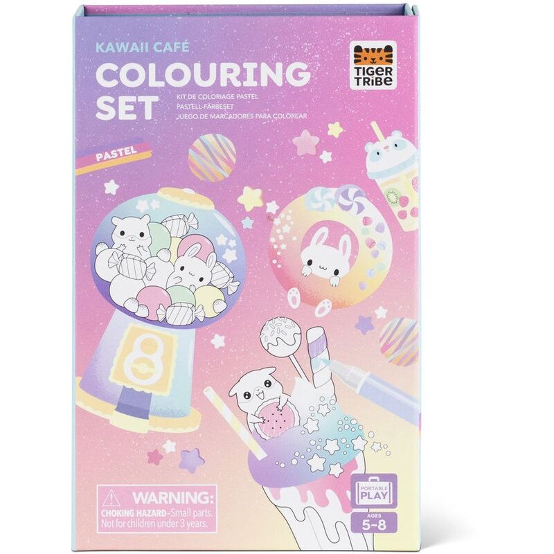 Tiger Tribe Pastel Coloring Set - Kawaii Cafe Tiger Tribe Pastel Coloring Set - Kawaii Cafe