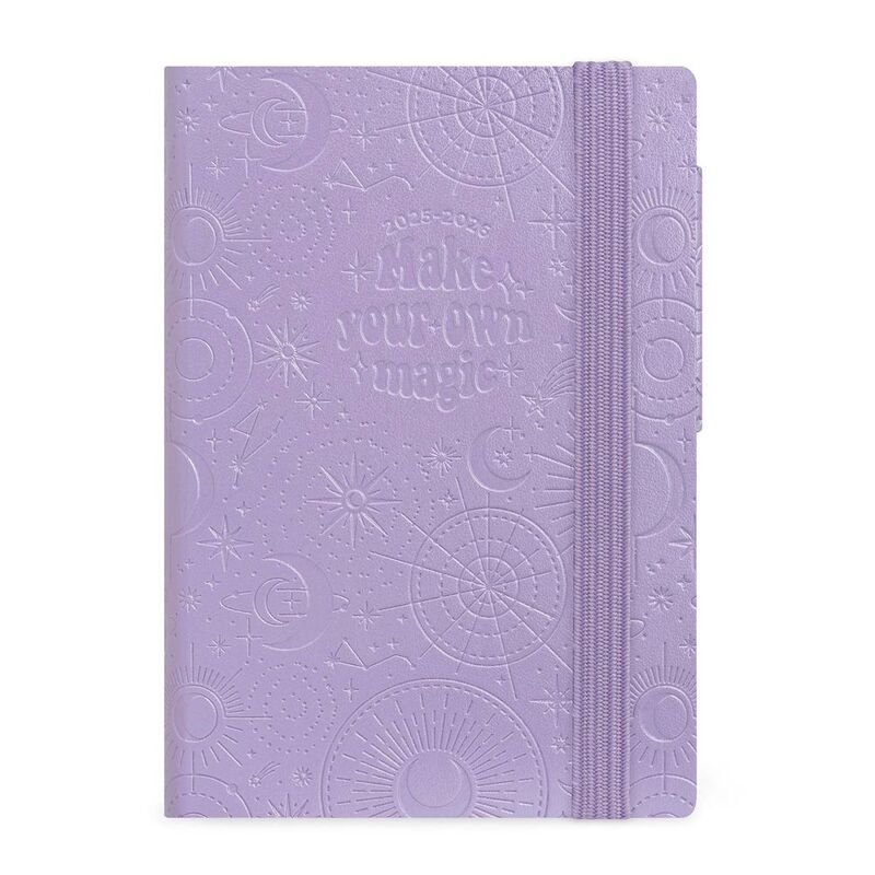 Legami 16 - Month Diary - 2025/2026 - Small Weekly Diary With Notebook - Mystic Lilac