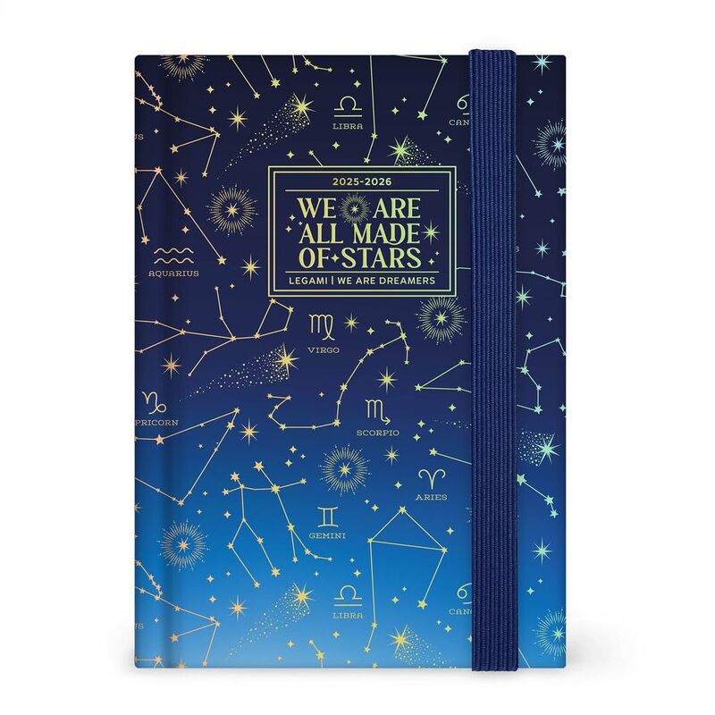 Legami 16 - Month Diary - 2025/2026 - Small Photo Daily Diary - Stars Legami 16 - Month Diary - 2025/2026 - Small Photo Daily Diary - Stars