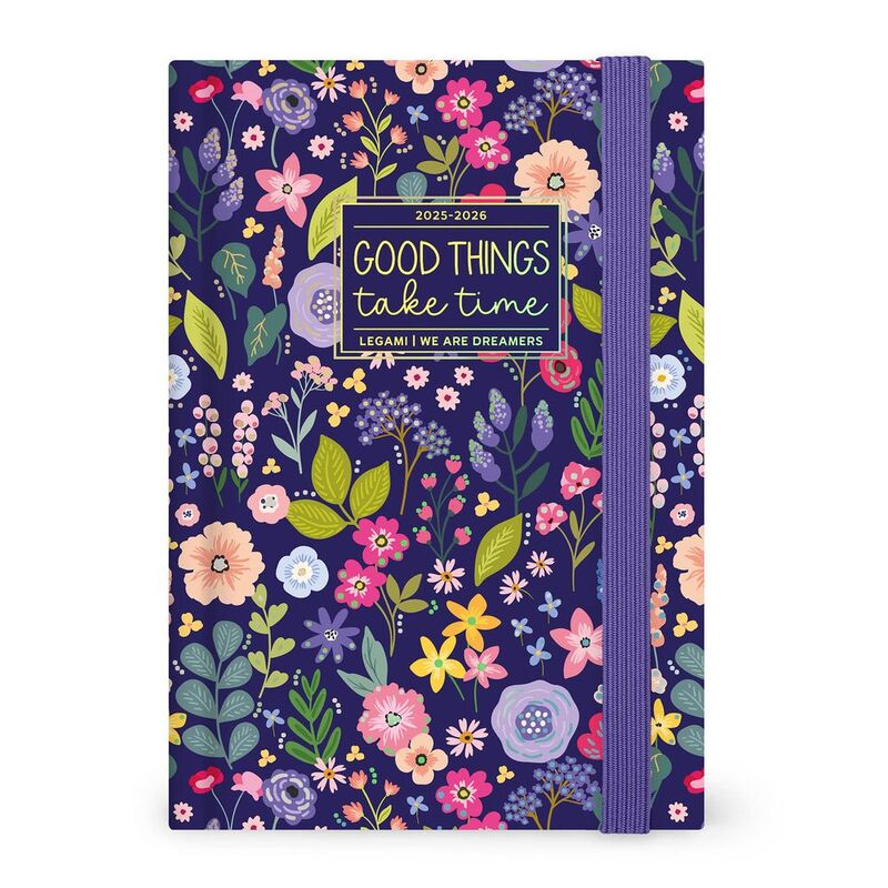 Legami 16 - Month Diary - 2025/2026 - Medium Photo Daily Diary - Flowers