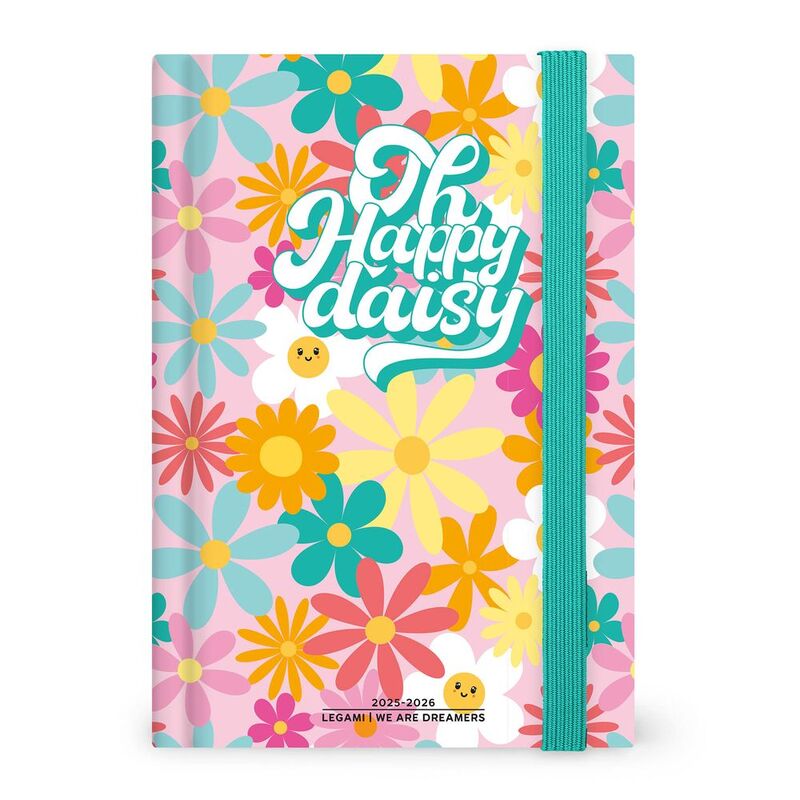 Legami 16 - Month Diary - 2025/2026 - Medium Photo Daily Diary - Daisy