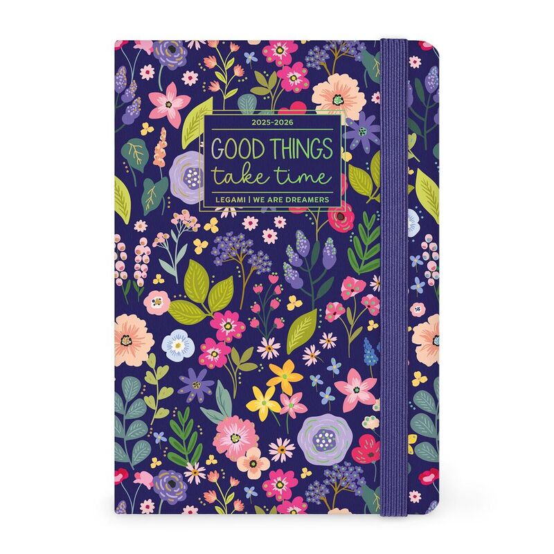 Legami 16 - Month Diary - 2025/2026 - Medium Photo Weekly Diary - Flowers
