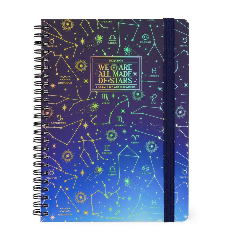 Legami 16 - Month Diary - 2025/2026 - Large Weekly Spiral Bound Diary - Stars Legami 16 - Month Diary - 2025/2026 - Large Weekly Spiral Bound Diary - Stars