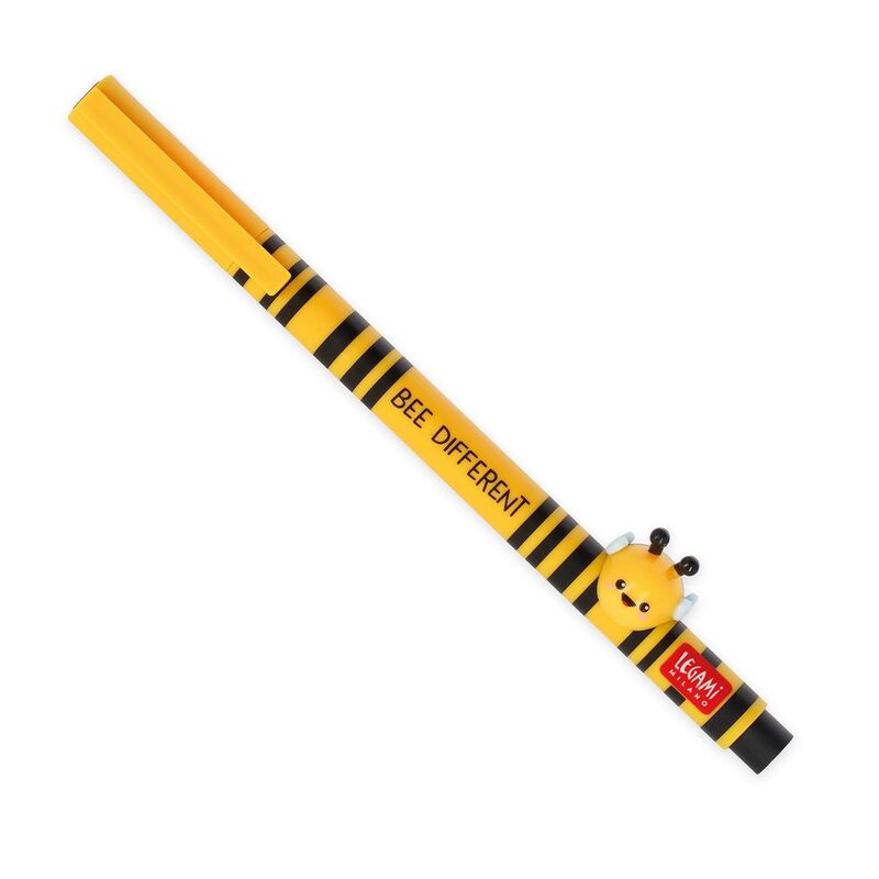 Legami Gel Pen With Animal Decoration - Lovely Friends - Bee Legami Gel Pen With Animal Decoration - Lovely Friends - Bee