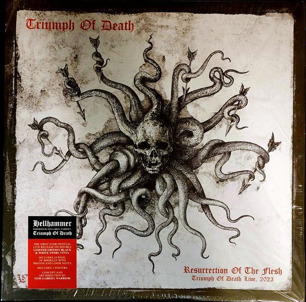 Resurrection Of The Flesh (Triumph Of Death Live 2023) (2LP / Limited Edition White And Black Swirl Vinyl) | Triumph Of Death