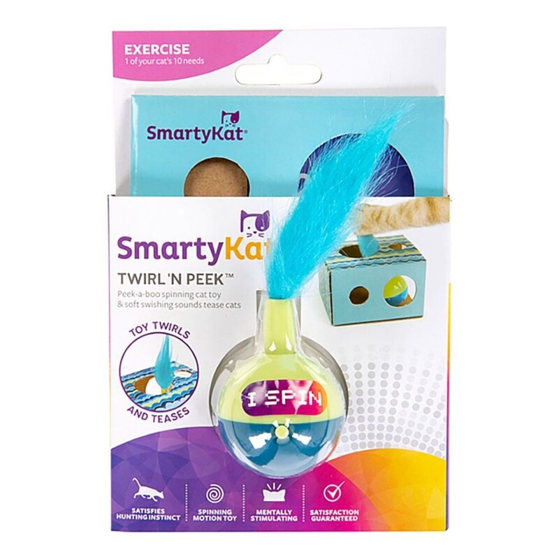 Smartykat Twirl & Peek Electronic Motion Cat Toy