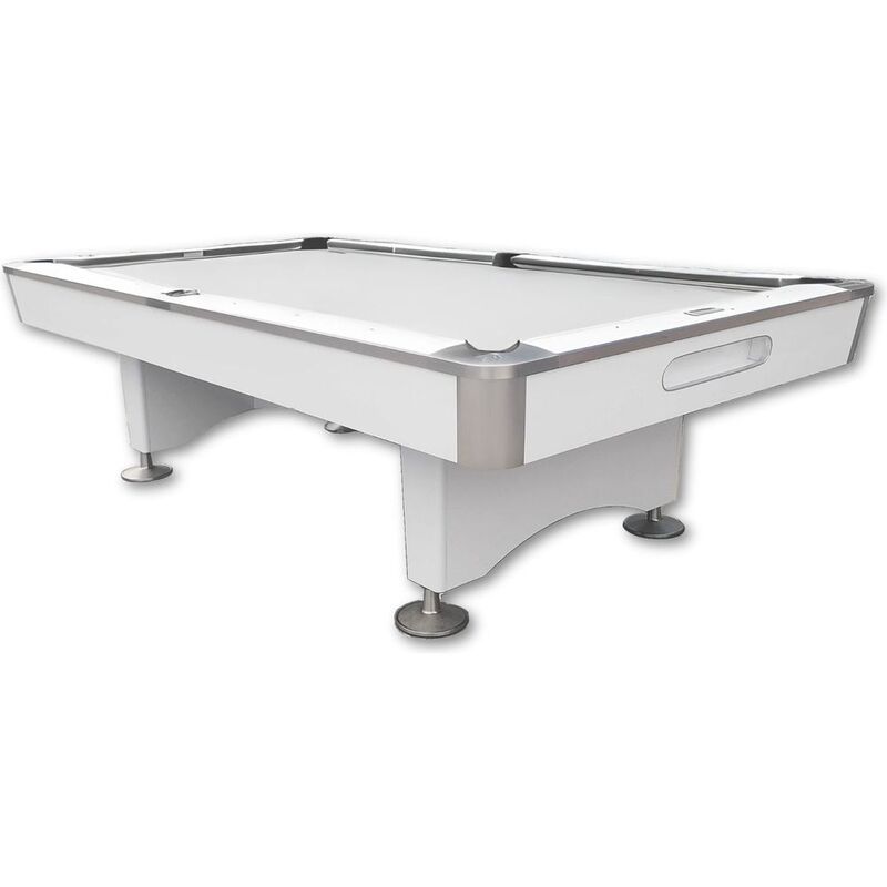 Knight Shot 8ft White Pool Tabledrop Pocket