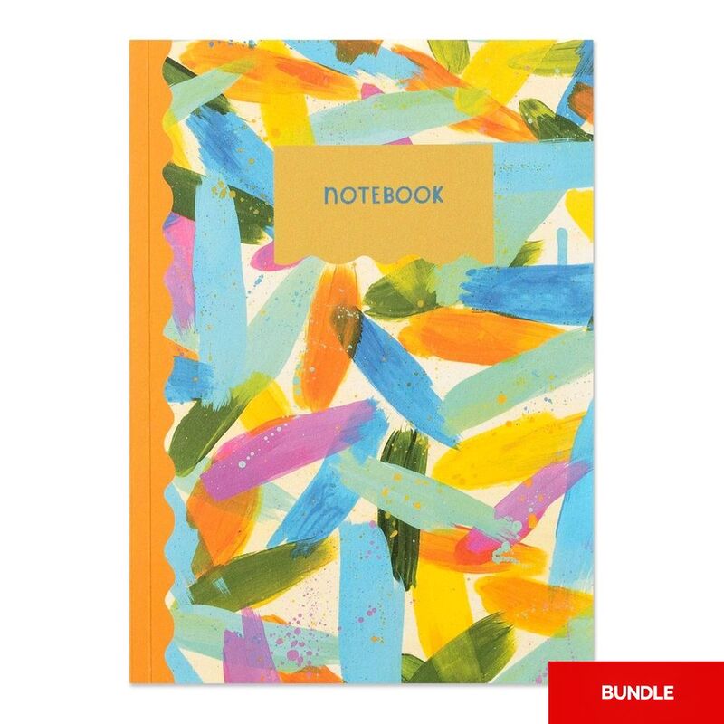 Raspberry Blossom Canvas Dashes Lined Notebook (Bundle of 2) Raspberry Blossom Canvas Dashes Lined Notebook (Bundle of 2)
