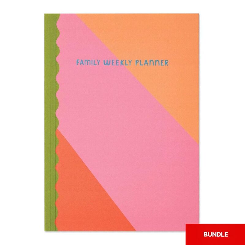 Raspberry Blossom Family Weekly Planner (Bundle of 2) Raspberry Blossom Family Weekly Planner (Bundle of 2)