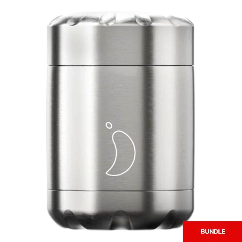 Chilly's Food Pot Stainless Steel 300ml (Bundle of 2) Chilly's Food Pot Stainless Steel 300ml (Bundle of 2)