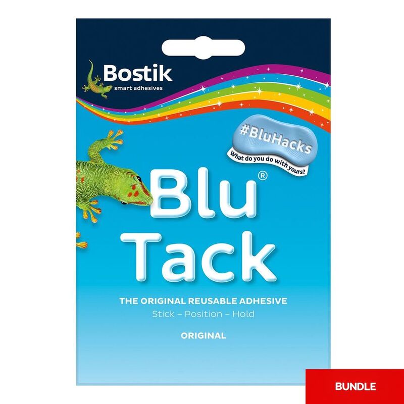 Bostik Blu Tack Reusable Adhesive Tack - Original 45g (Bundle of 3)