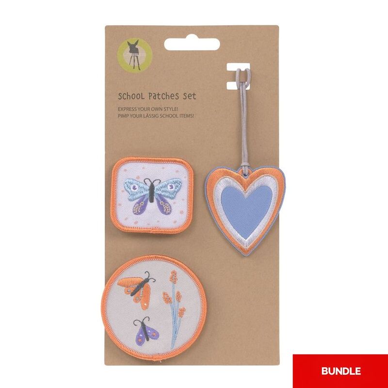 Lassig School Patches Set - Butterfly (Set of 3) (Bundle of 2) Lassig School Patches Set - Butterfly (Set of 3) (Bundle of 2)