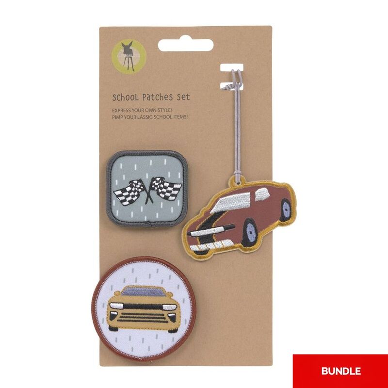 Lassig School Patches Set - Car (Set of 3) (Bundle of 2) Lassig School Patches Set - Car (Set of 3) (Bundle of 2)