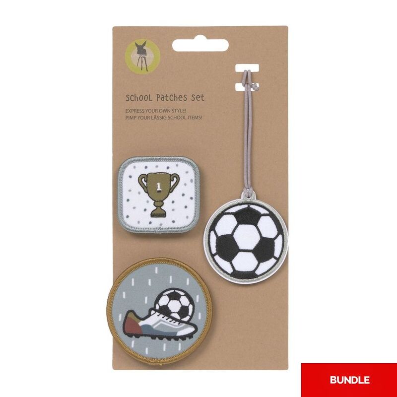 Lassig School Patches Set - Football (Set of 3) (Bundle of 2) Lassig School Patches Set - Football (Set of 3) (Bundle of 2)
