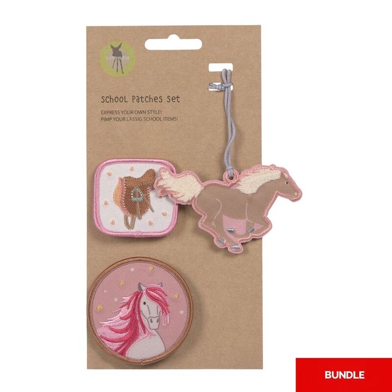 Lassig School Patches Set - Horse (Set of 3) (Bundle of 2) Lassig School Patches Set - Horse (Set of 3) (Bundle of 2)