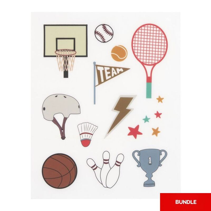 Lassig Stickers Rub On - Sport (Set of 3) (Bundle of 2) Lassig Stickers Rub On - Sport (Set of 3) (Bundle of 2)