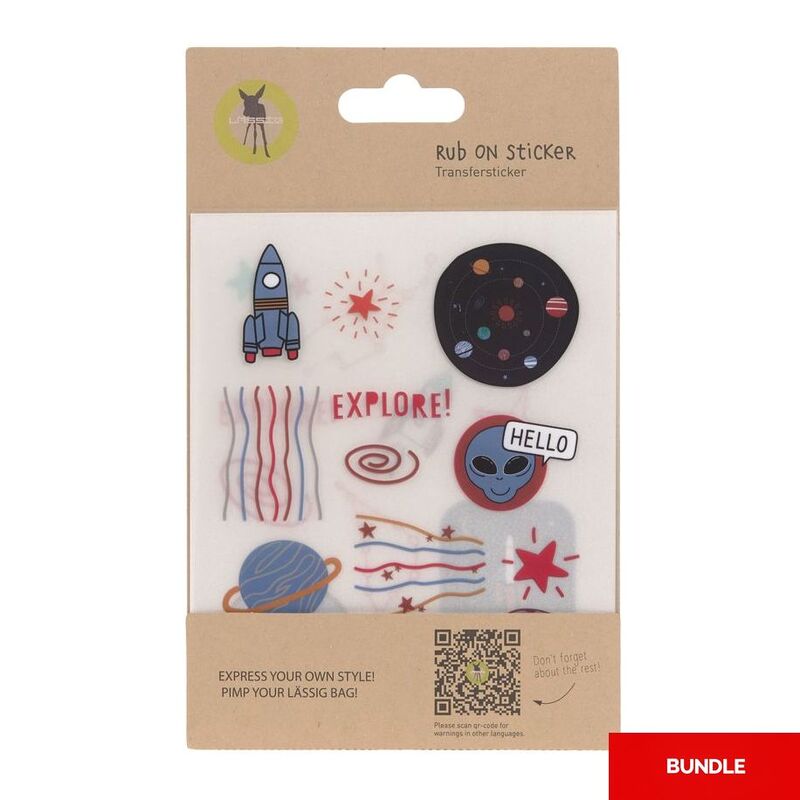 Lassig Stickers Rub On - Space (Set of 3) (Bundle of 2) Lassig Stickers Rub On - Space (Set of 3) (Bundle of 2)