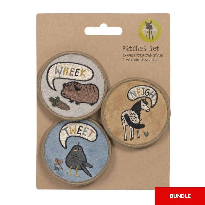 Lassig Patches - Happy Prints (Set of 3) (Bundle of 2) Lassig Patches - Happy Prints (Set of 3) (Bundle of 2)