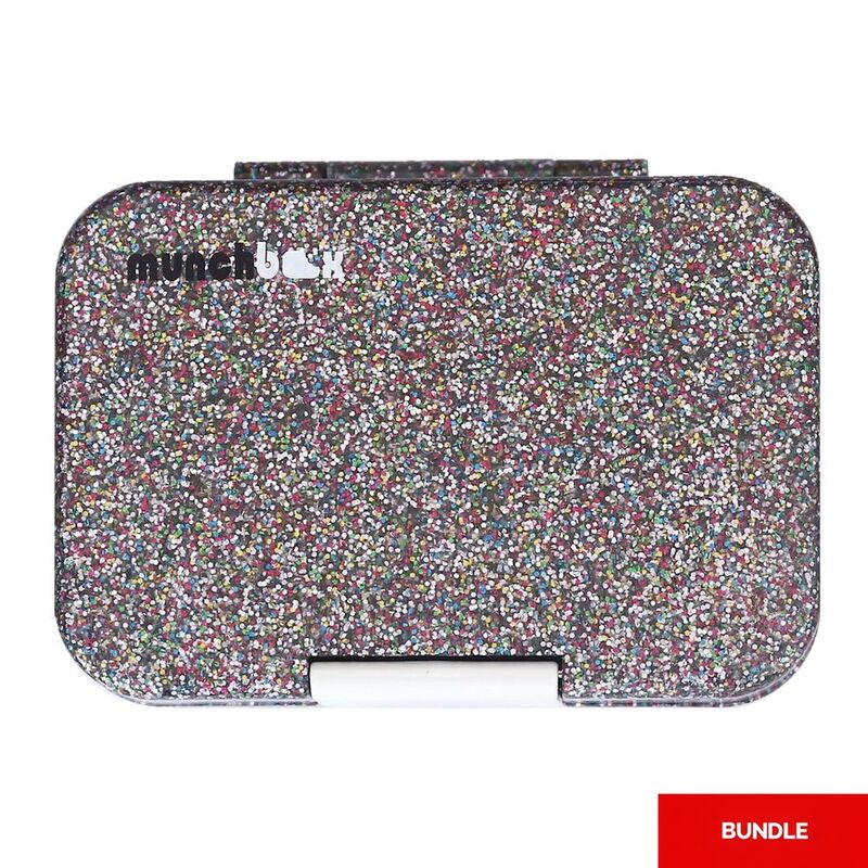 Munchbox Munchi Snack Sparkle Lunchbox Rainbow (Bundle of 2)