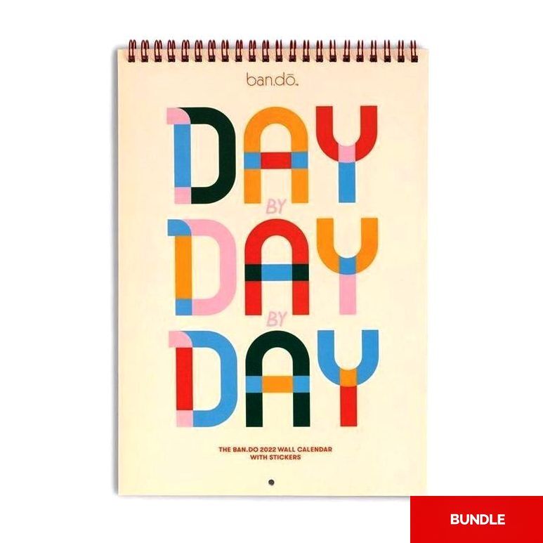 Ban.do Best Year Ever Day By Day Wall Calendar (Bundle of 2)