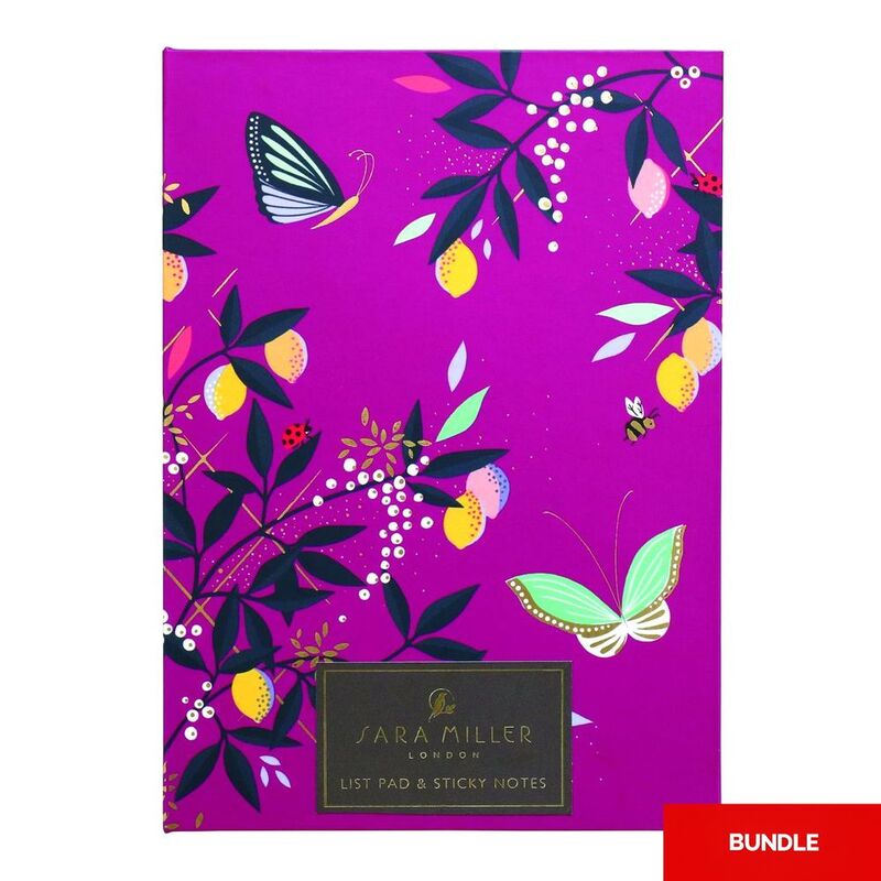 Sara Miller Sticky Notes And List Pad Book (23×12.5cm) (Bundle of 2)